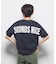 Refurbish(リファービッシュ)バックプリントフットボール切り替えTシャツ