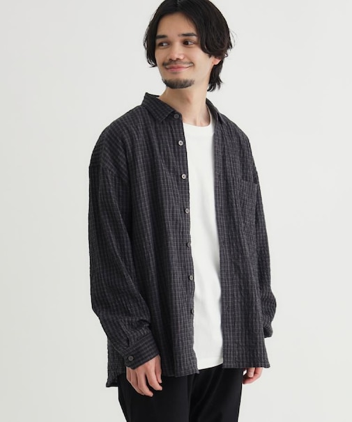 BACK NUMBER(バックナンバー)サッカーチェック長袖シャツ