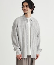 BACK NUMBER(バックナンバー)サッカーチェック長袖シャツ