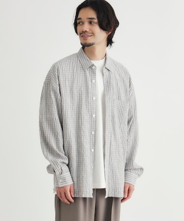 BACK NUMBER(バックナンバー)サッカーチェック長袖シャツ