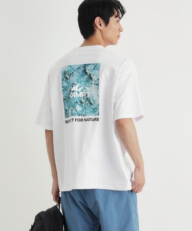 CAMP7(キャンプ7)バックスクエアロゴTシャツ