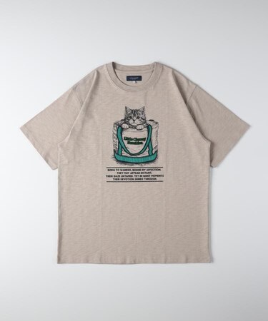 BACK NUMBER(バックナンバー)アニマルプリント半袖Tシャツ