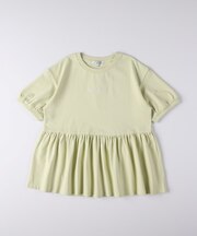 VIVIAN BLUE(ヴィヴィアンブルー)ワンポイント刺繍ペプラムＴシャツ