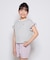 VIVIAN BLUE(ヴィヴィアンブルー)ボーダープリントフリルＴシャツ