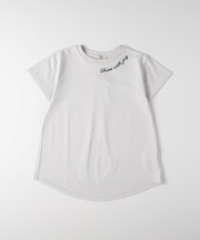 VIVIAN BLUE(ヴィヴィアンブルー)ネックプリントバックタックTシャツ