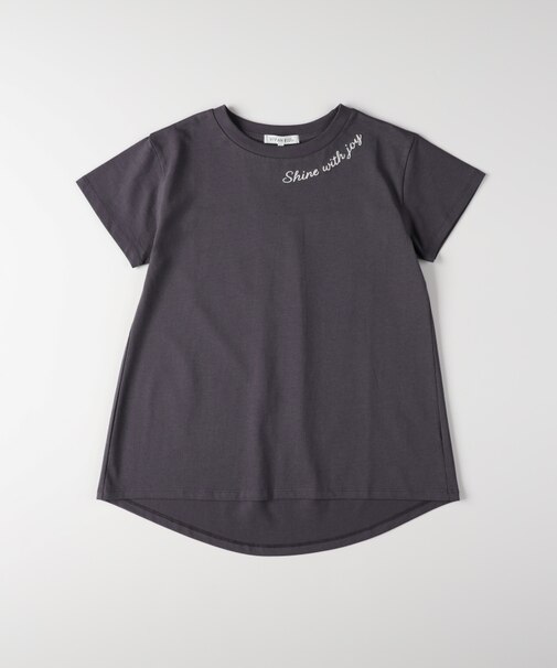 VIVIAN BLUE(ヴィヴィアンブルー)ネックプリントバックタックTシャツ