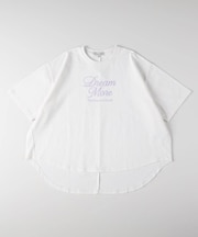 VIVIAN BLUE(ヴィヴィアンブルー)前後差ドルマンプリントＴシャツ