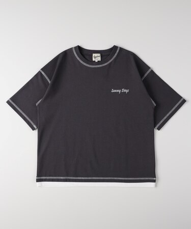 Refurbish(リファービッシュ)フェイクレイヤードTシャツ