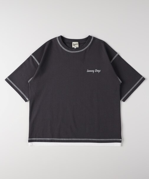 Refurbish(リファービッシュ)フェイクレイヤードTシャツ