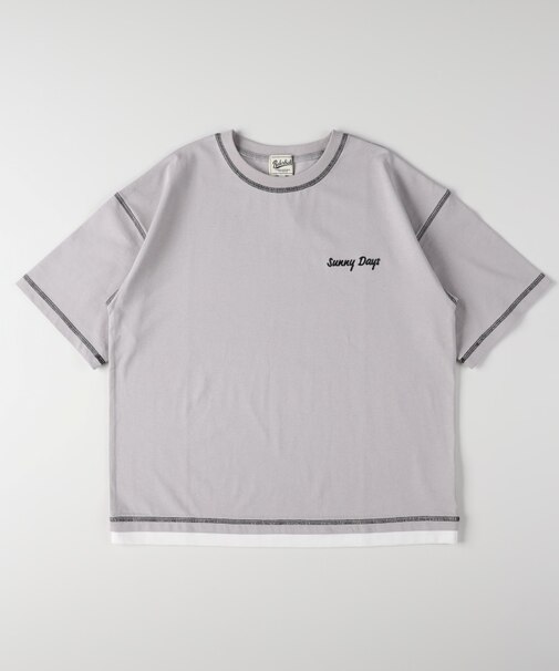 Refurbish(リファービッシュ)フェイクレイヤードTシャツ