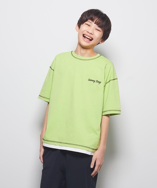 Refurbish(リファービッシュ)フェイクレイヤードTシャツ
