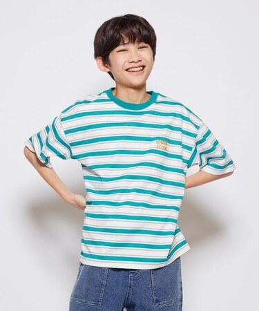 Refurbish(リファービッシュ)プリントボーダーＴシャツ