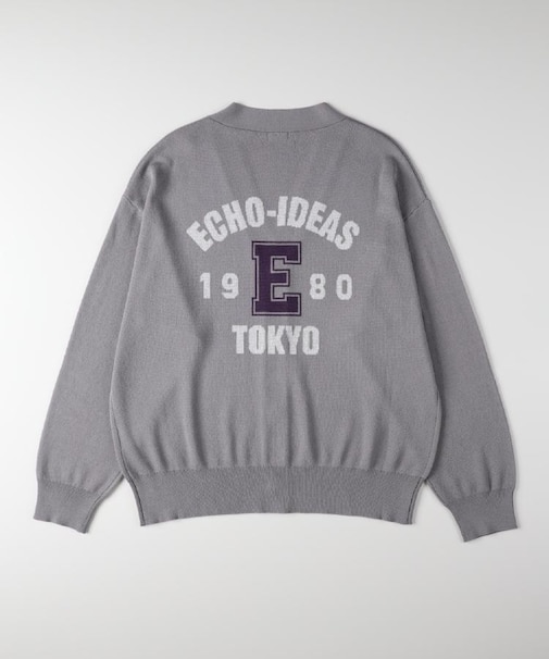 Other(ソノタ)【メンズ】ジャガードバックロゴニットカーディガン
