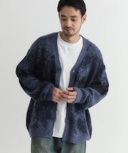 BACK NUMBER(バックナンバー)【メンズ】シャギーニットグラデーションカーディガン