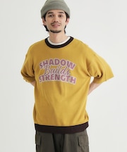 Refurbish(リファービッシュ)グラフィックロゴジャガードニットＴシャツ