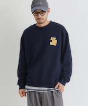 Refurbish(リファービッシュ)【メンズ】ワンポイントロゴクルーネックプルオーバー