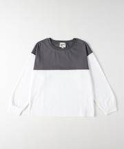 Refurbish(リファービッシュ)【キッズ】フットボール切替長袖Tシャツ