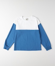 Refurbish(リファービッシュ)【キッズ】フットボール切替長袖Tシャツ