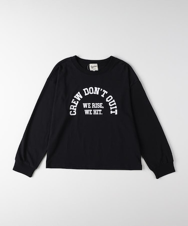 Refurbish ロゴデザイン長袖Tシャツ