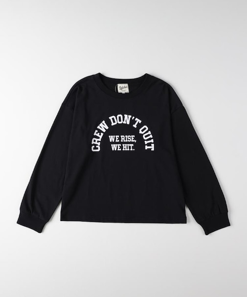 Refurbish ロゴデザイン長袖Tシャツ