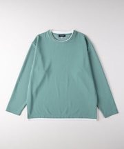 BACK NUMBER(バックナンバー)【メンズ】リップルフェイクレイヤードロングスリーブTシャツ