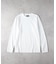 BACK NUMBER(バックナンバー)【メンズ】【店舗で人気】【さらっと心地良い】シルケット加工胸ポケットロングスリーブTシャツ(遮熱・接触冷感)