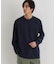 BACK NUMBER(バックナンバー)【メンズ】【店舗で人気】【さらっと心地良い】シルケット加工胸ポケットロングスリーブTシャツ(遮熱・接触冷感)