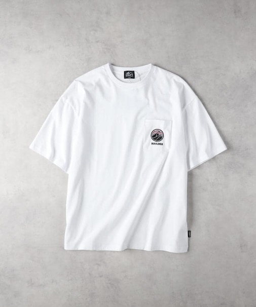 CAMP7(キャンプ7)【メンズ】ロゴワッペン胸ポケットTシャツ