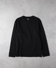 BACK NUMBER(バックナンバー)【メンズ】【店舗で人気】【さらっと心地良い】シルケット加工ロングスリーブTシャツ(遮熱・接触冷感)