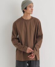 BACK NUMBER(バックナンバー)【メンズ】【店舗で人気】【さらっと心地良い】シルケット加工ロングスリーブTシャツ(遮熱・接触冷感)