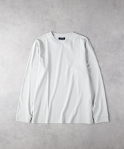 BACK NUMBER(バックナンバー)【メンズ】【店舗で人気】【さらっと心地良い】シルケット加工ロングスリーブTシャツ(遮熱・接触冷感)