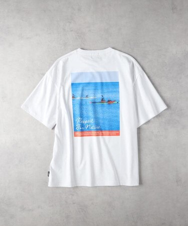 CAMP7(キャンプ7)【メンズ】バックフォトプリントTシャツ