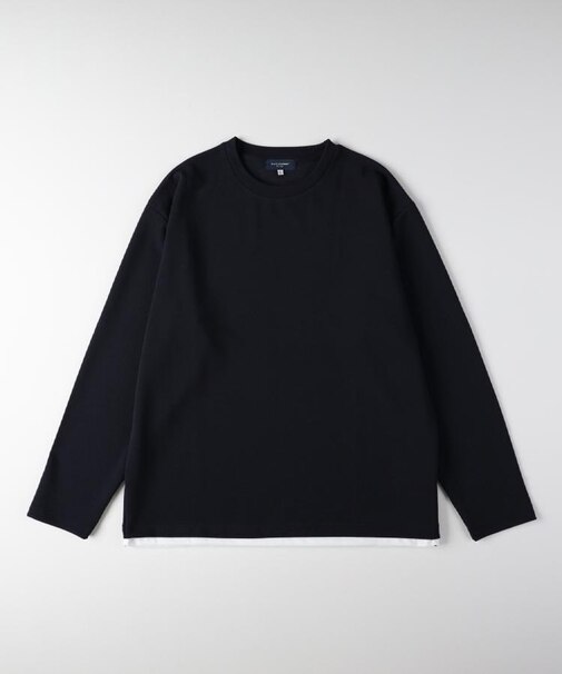 BACK NUMBER(バックナンバー)【メンズ】フクレジャガードフェイクレイヤードロングスリーブTシャツ