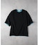 PLUS ONE(プラスワン)【メンズ】【接触冷感】ハイゲージダブルフェイス配色半袖Tシャツ