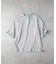 PLUS ONE(プラスワン)【メンズ】【接触冷感】ハイゲージダブルフェイス配色半袖Tシャツ