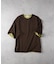 PLUS ONE(プラスワン)【メンズ】【接触冷感】ハイゲージダブルフェイス配色半袖Tシャツ