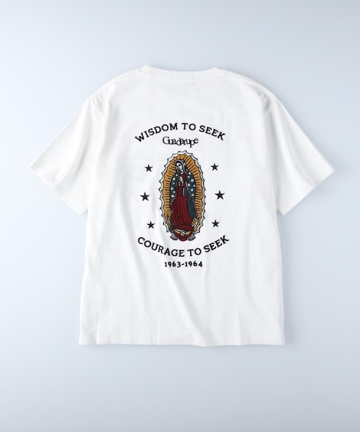 BACK NUMBER(バックナンバー)【メンズ】バック刺繍プリント半袖Tシャツ