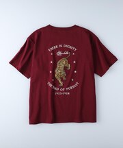 BACK NUMBER(バックナンバー)【メンズ】バック刺繍プリント半袖Tシャツ
