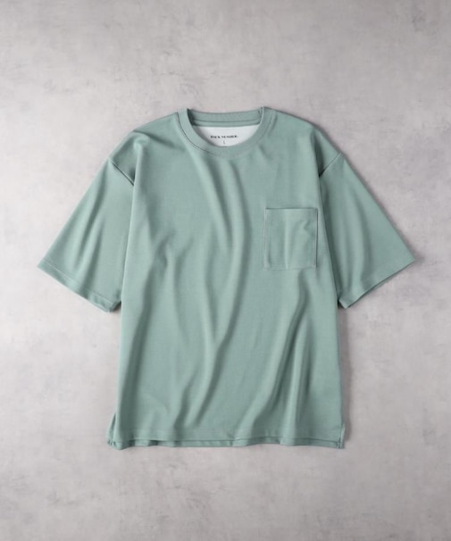 BACK NUMBER(バックナンバー)【メンズ】【接触冷感】胸ポケット半袖Tシャツ