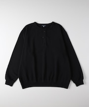 BACK NUMBER(バックナンバー)【メンズ】スウェットヘンリーネックプルオーバートレーナー