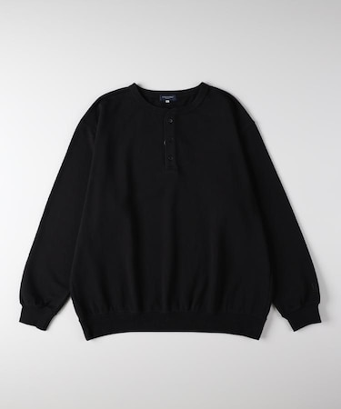 BACK NUMBER(バックナンバー)【メンズ】スウェットヘンリーネックプルオーバートレーナー