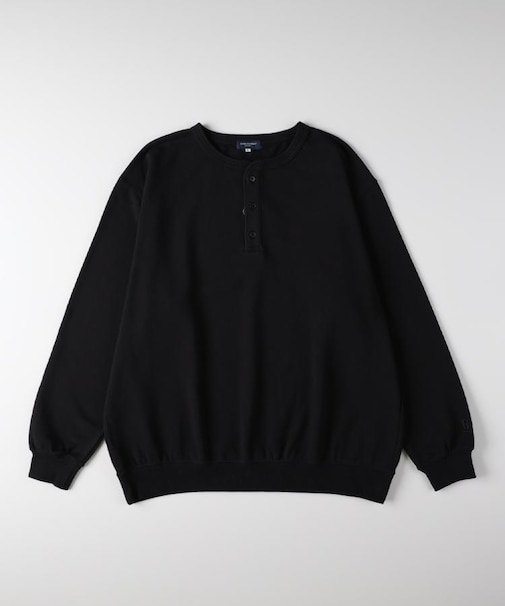 BACK NUMBER(バックナンバー)【メンズ】スウェットヘンリーネックプルオーバートレーナー