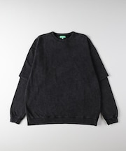 Refurbish(リファービッシュ)【メンズ】スノーウォッシュフェイクレイヤードロングスリーブTシャツ
