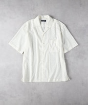 BACK NUMBER(バックナンバー)【メンズ】透かし編み半袖シャツ