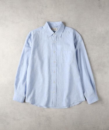 BACK NUMBER(バックナンバー)【メンズ】綿麻レギュラーシャツ