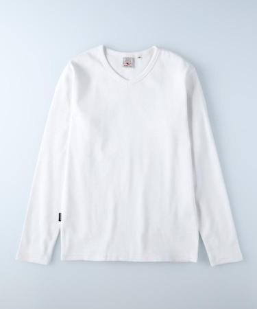 AVIREX(アビレックス)【メンズ】ワッフルVネック長袖Tシャツ
