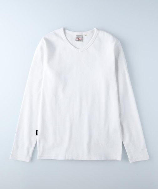 AVIREX(アビレックス)【メンズ】ワッフルVネック長袖Tシャツ