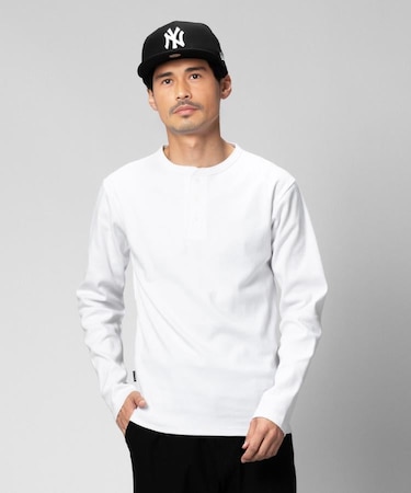AVIREX(アビレックス)【メンズ】テレコヘンリーネック長袖Tシャツ