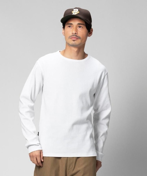 AVIREX(アビレックス)【メンズ】ワッフルクルーネック長袖Tシャツ