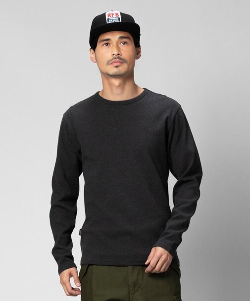 AVIREX(アビレックス)【メンズ】ワッフルクルーネック長袖Tシャツ